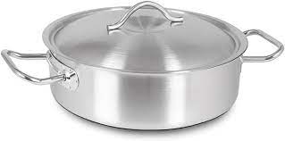 Kapp 32*15 Kapaklı Çelik Orta Sığ Silindirik Tencere ( 30143215 )