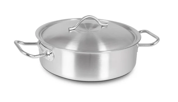 Kapp 32*15 Kapaklı Çelik Orta Sığ Silindirik Tencere ( 30143215 )