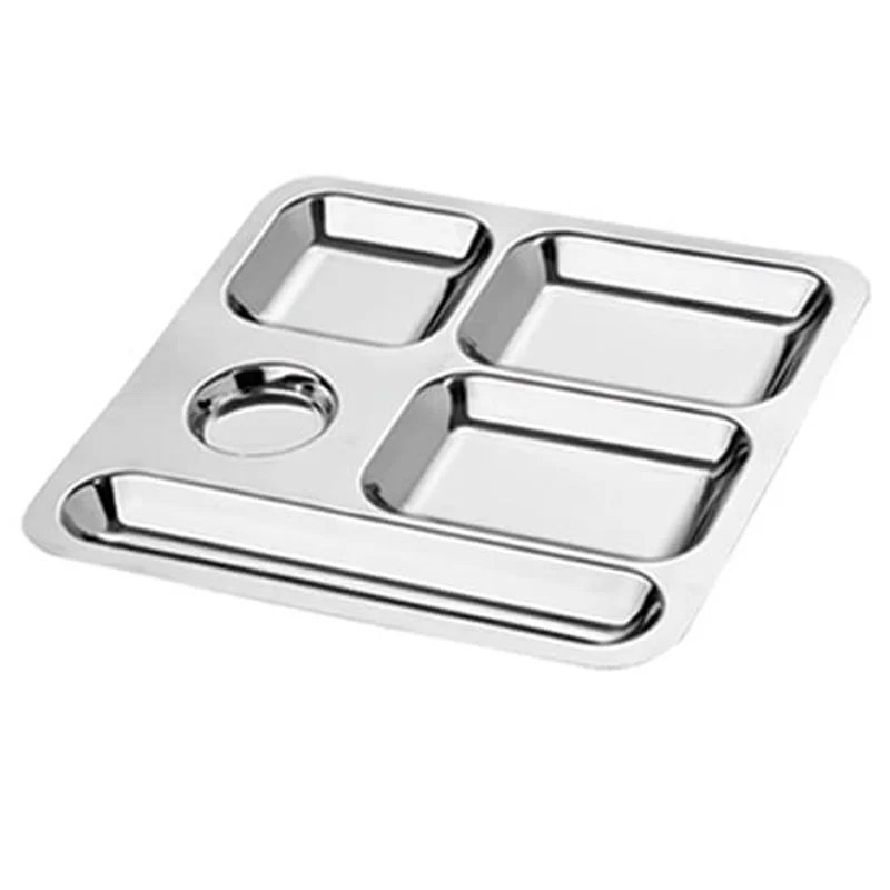 Kare Kreş Tabağı Bardaklı 0.60 mm (304) 31*31 cm