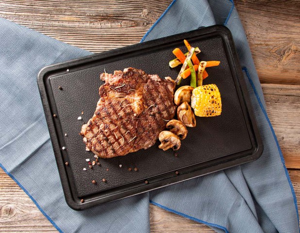 Koçel Steak Sunum Tablası 35*25 cm (STK350250) Siyah