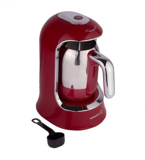 Korkmaz Kahvekolik Otomatik Kahve Makinesi-kırmızı (A860-03)