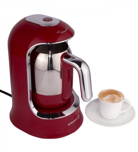 Korkmaz Kahvekolik Otomatik Kahve Makinesi-kırmızı (A860-03)