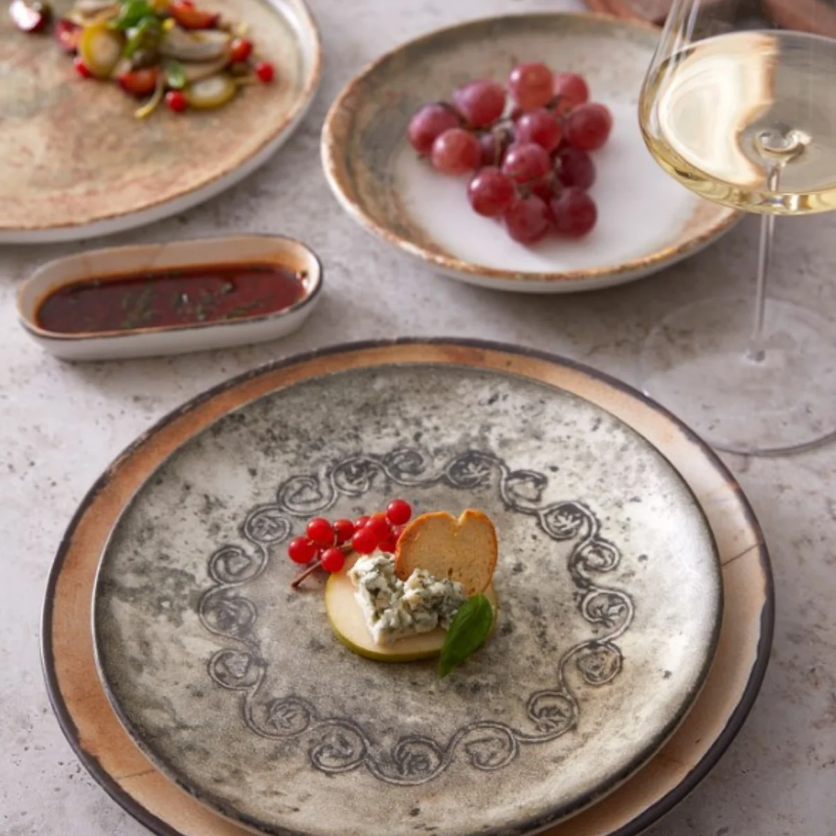 Kütahya Mytho BN Coral 26 cm Kayık Tabak NNBONE DG-1013 (NNBNCOR26KY880864)