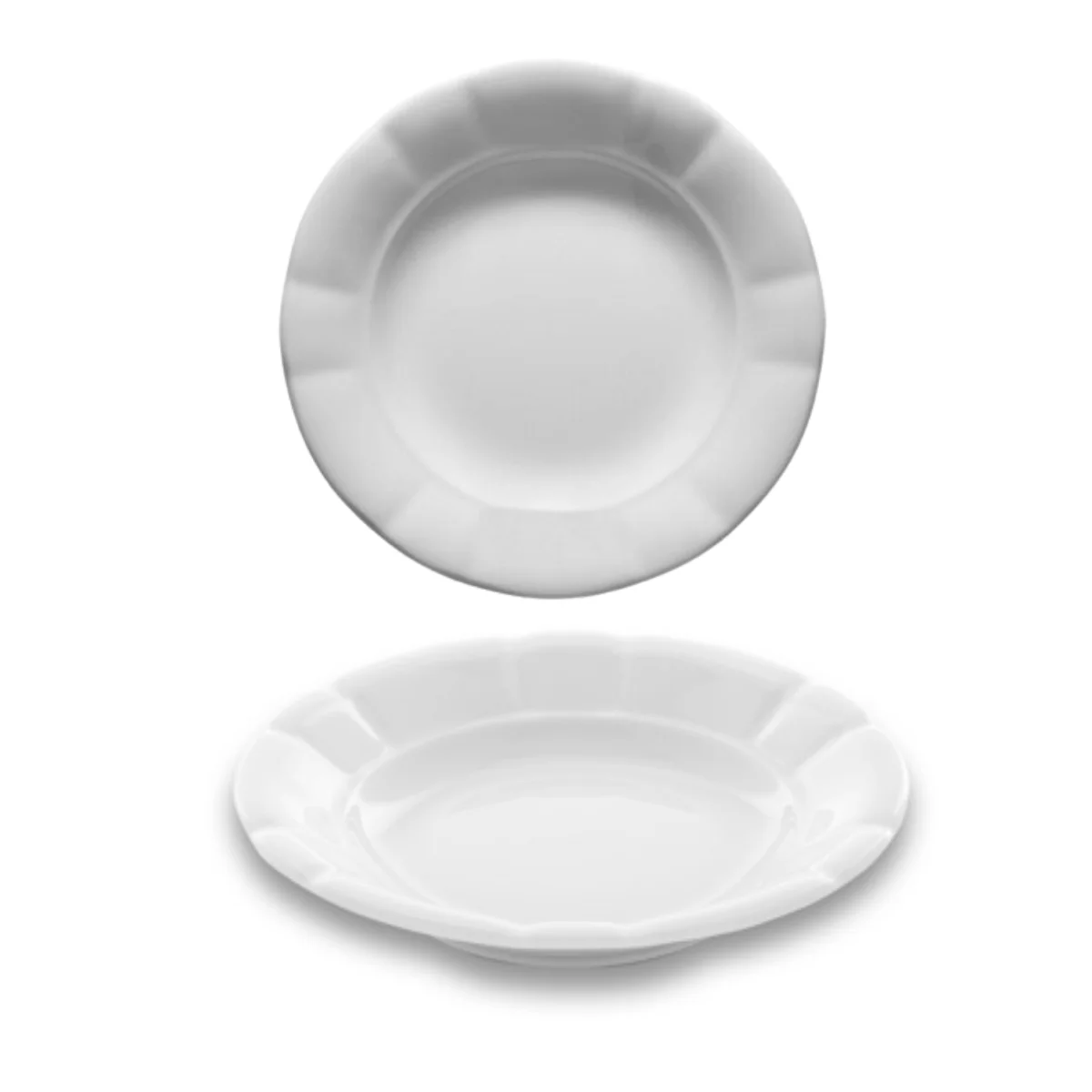Kütahya Porselen 18 cm Oluklu Çukur Tabak (KP18CK00)