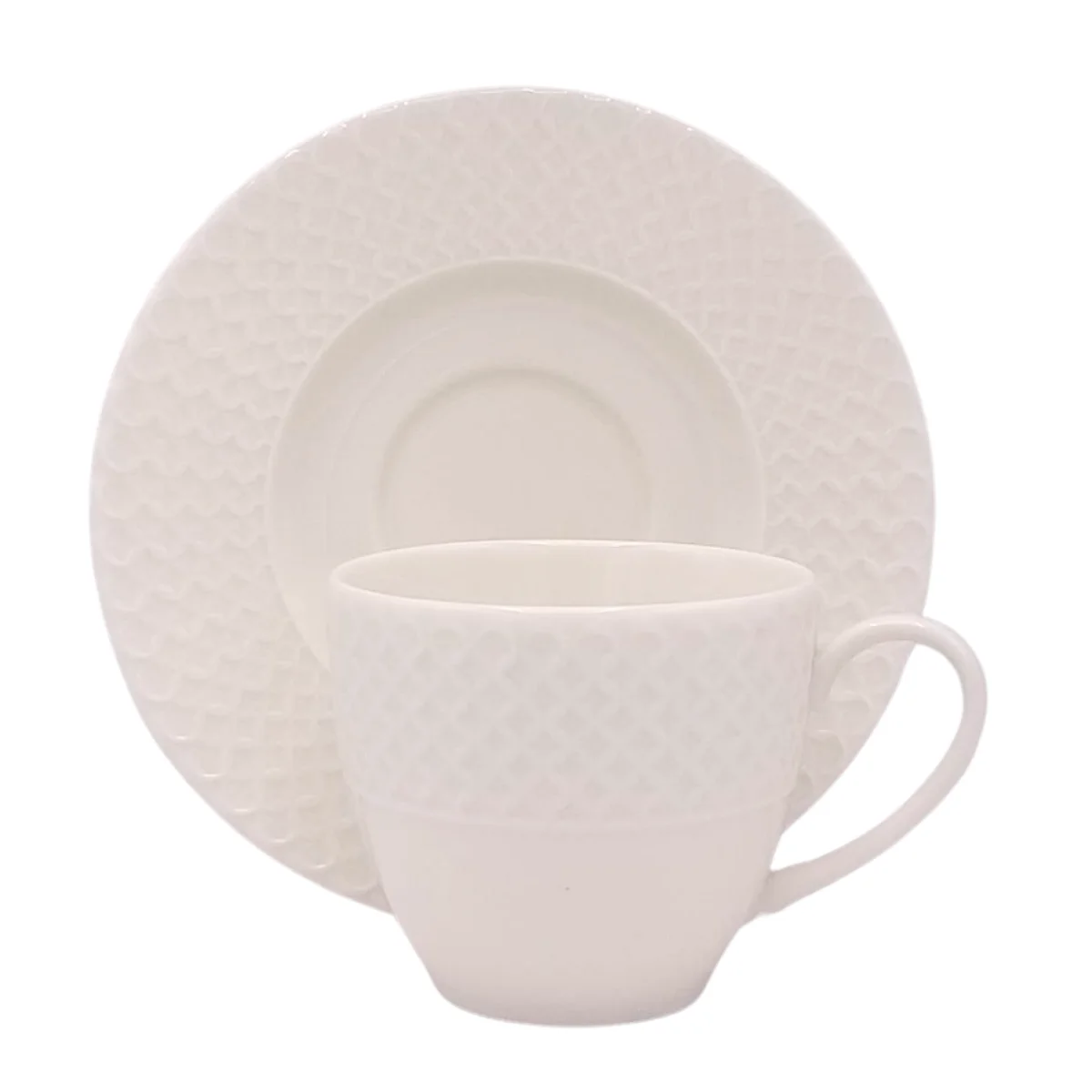 Kütahya Porselen Bone Iron Çay Fincanı Tabaklı 180cc