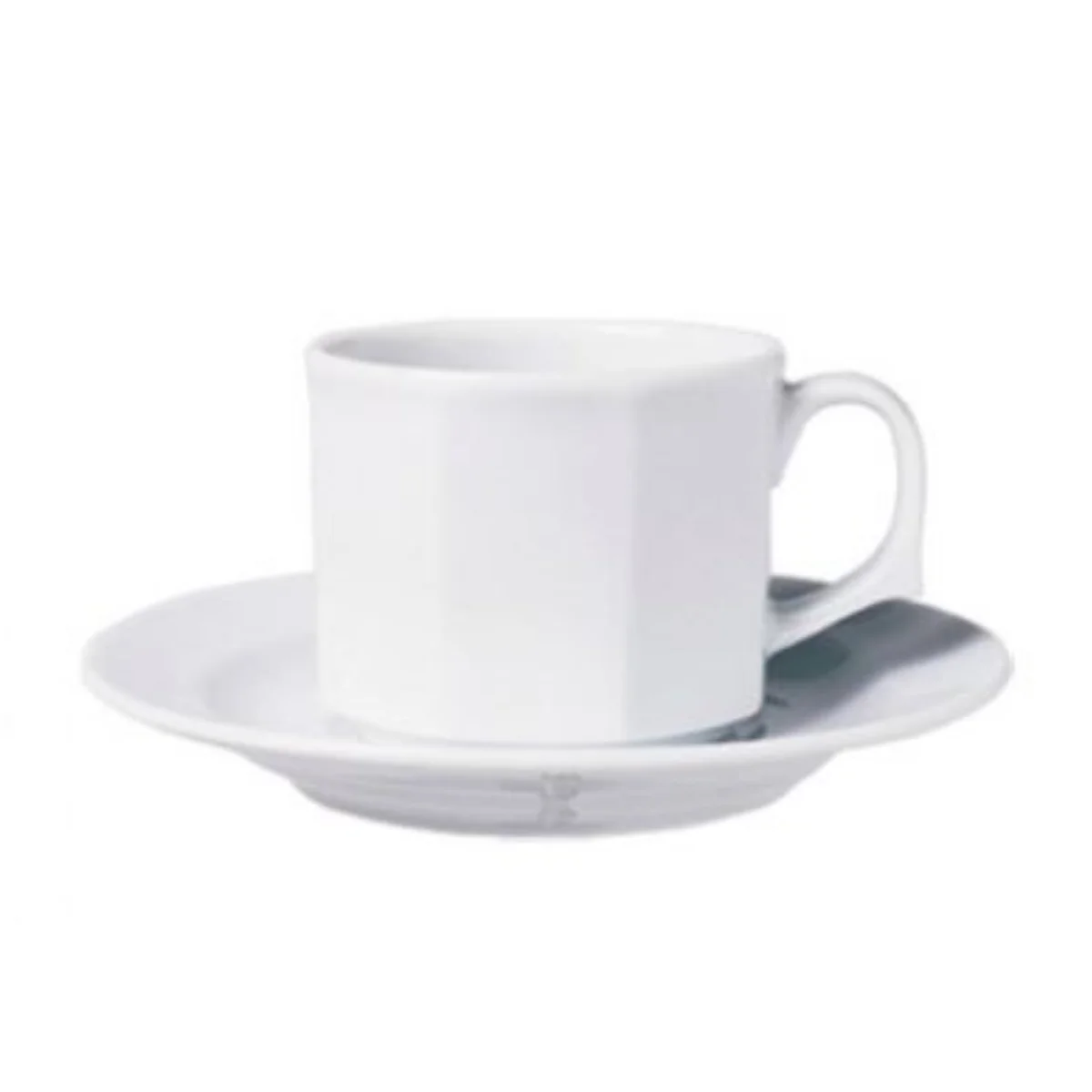 Kütahya Porselen HK Otel Çay Fincanı Tabaklı Dekorsuz 160 cc (HK02CT00)