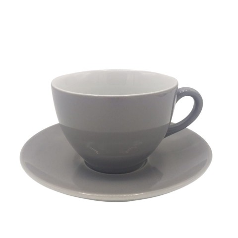 Kütahya Porselen Lima Çay Fincanı Tabaklı Pistole Boyalı Gri (LM02CT14006) Kütahya Porselen Lima Çay Fincanı Tabaklı Pistole Boyalı Gri (LM02CT14006)