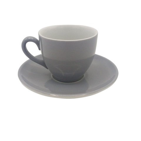 Kütahya Porselen Lima Kahve Fincanı 100cc Tabaklı Pistole Gri (LM02KT14006) Kütahya Porselen Lima Kahve Fincanı 100cc Tabaklı Pistole Gri (LM02KT14006)