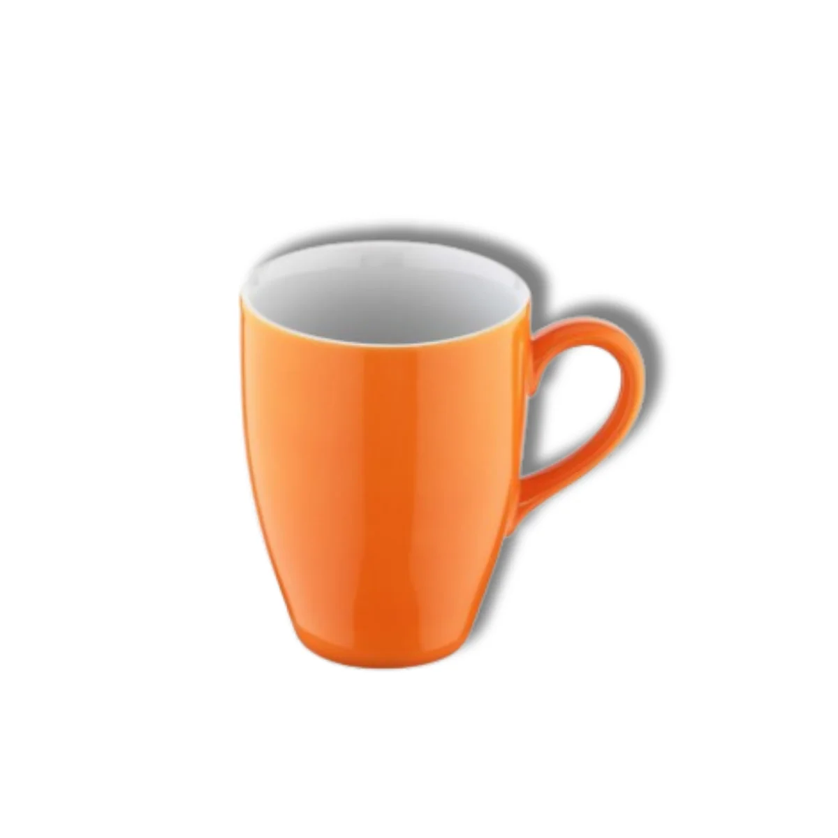 Kütahya Porselen Lima Mug Bardak Pistole Boyalı Turuncu , 240 cc (LM01MG14019)
