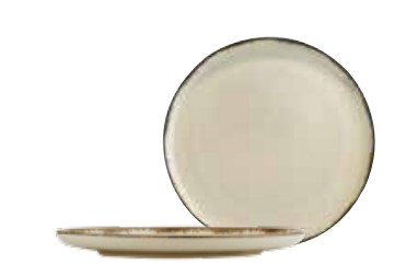 Kütahya Porselen Moderna 19 Cm Düz Tabak Pearl 02 Tarçın 4lü