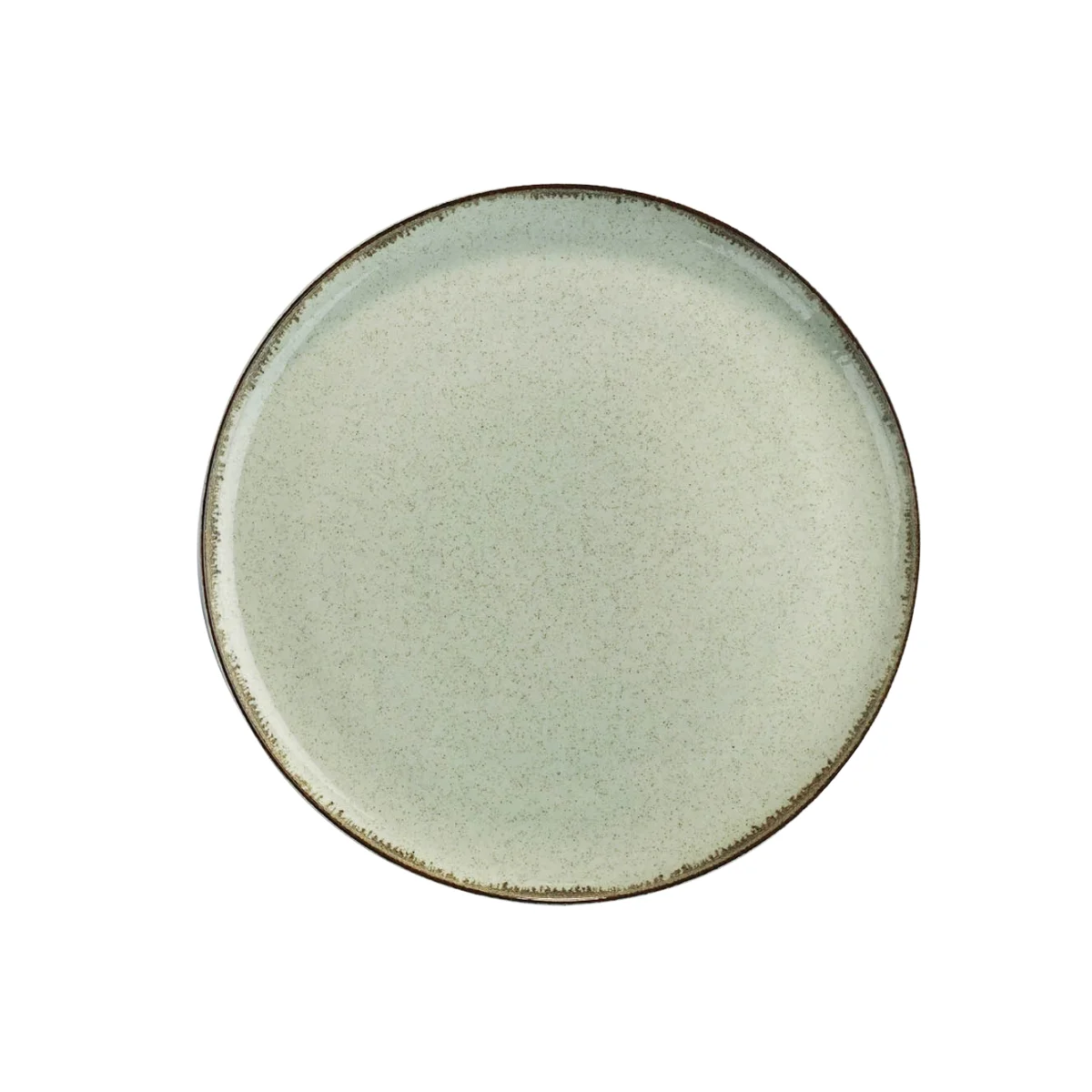 Kütahya Porselen Moderna 27 Cm Düz Tabak Pearl 03 Yeşil (MOD27DU730P03)