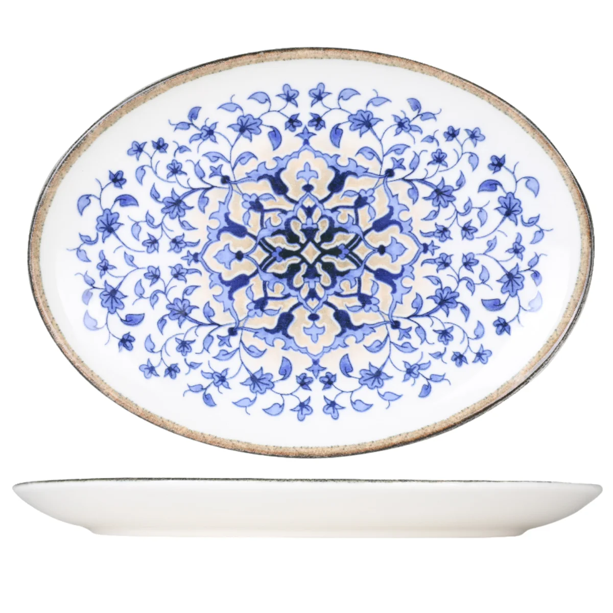 Kütahya Porselen Tile Legacy Coral 26 cm Kayık Tabak BNCOR26KY890726
