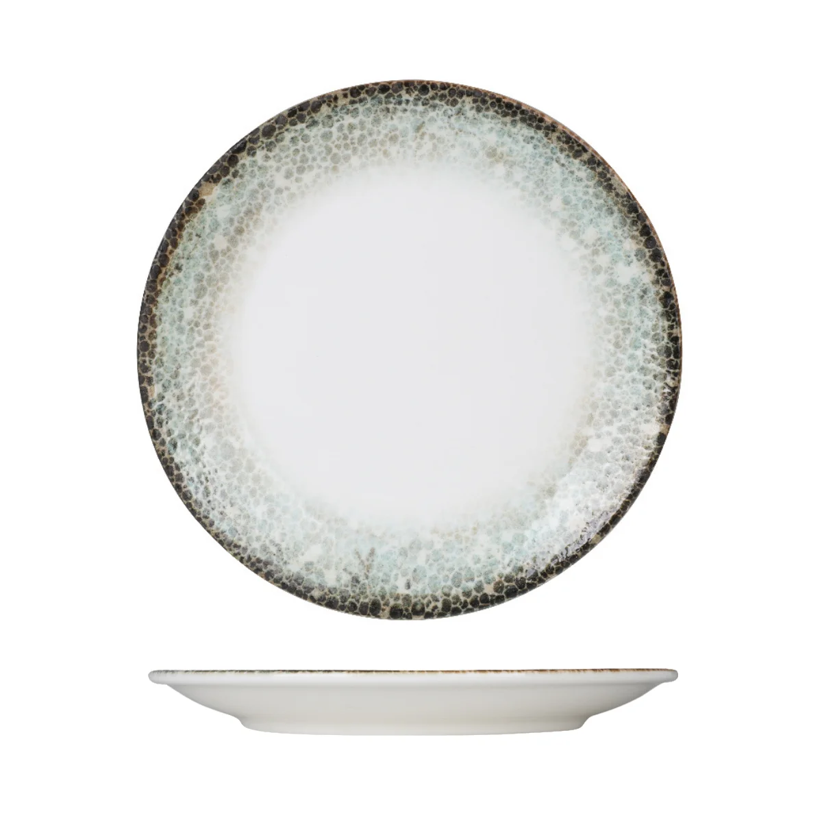 Kütahya Rust Green BN Ent Kratos 21 cm Düz Tabak DG-871 (BNEO21DU89A733)