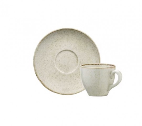 Kütahya Porselen Lima Çay Fincanı Tabaklı Pearl 02 Tarçın (LM02CT730P02)