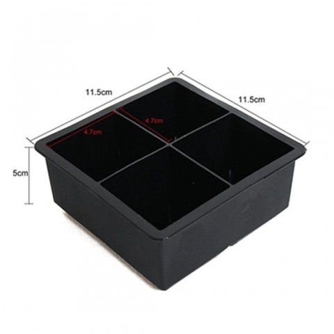 Last Point 4 Bölmeli Silikon Küp Buz Kalıbı