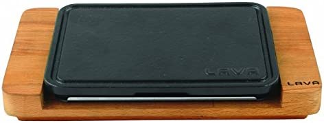 Lava 22*16 cm Döküm Plaka ve Ahşap Altlık( LV HRC HP 2216 AS 212 BE )