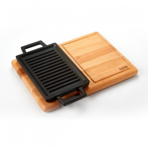 Lava Dikdörtgen Hot Plate Ahşap Altlıklı Ölçü 22x15cm ( LV ECO HP 2215 T13 K4 )