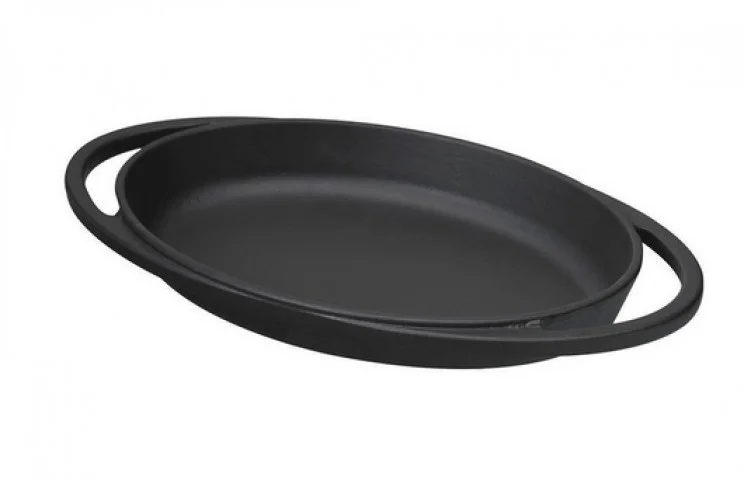 Lava Döküm  21*14 cm Oval Kulplu Tava ( LV ECO O TV 2114 )