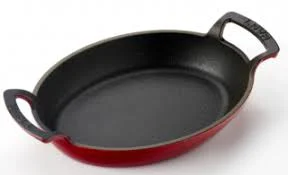 Lava Döküm 27*20 cm Oval Kulplu Tava ( LV O TV 2720 SHN )