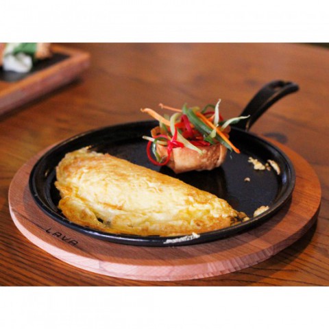 Lava Döküm Krep / Pizza / Pancake Tavası, Yuvarlak, Metal Saplı, Çap(Ø)26cm ( LV ECO Y KRP 26)