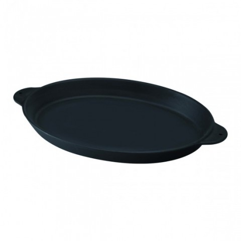 Lava Döküm Oval Fajita Tabağı Döküm Demir Yekpare Çift Kulplu18x24cm ( LV ECO FT 1824 T10 )