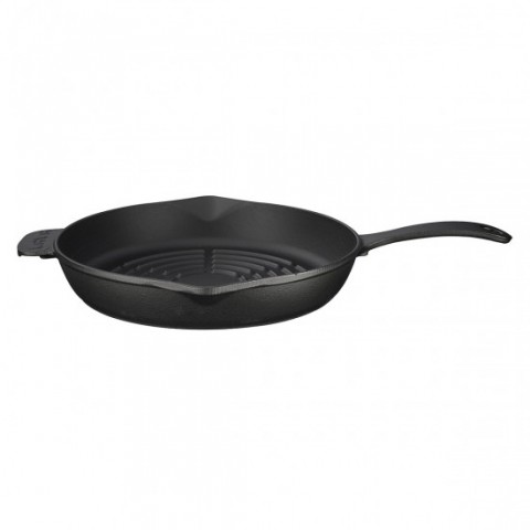 Lava Döküm Yuvarlak Izgara Tava, Metal Saplı, Çap(Ø)28cm. ( LV ECO Y GT 28 RD )