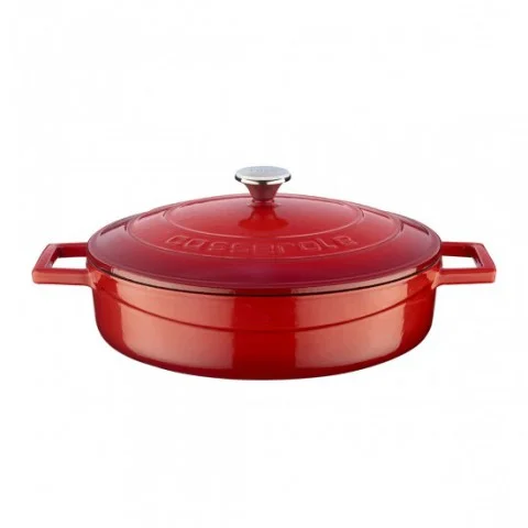 Lava Döküm Ø 24 cm Çok Amaçlı Yayvan Tencere Folk ( LV Y ST 24 K1 )