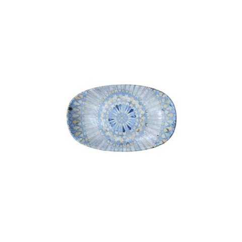 Bonna Luca Mozaik Gourmet Oval Kayık Tabak 19*11 Cm