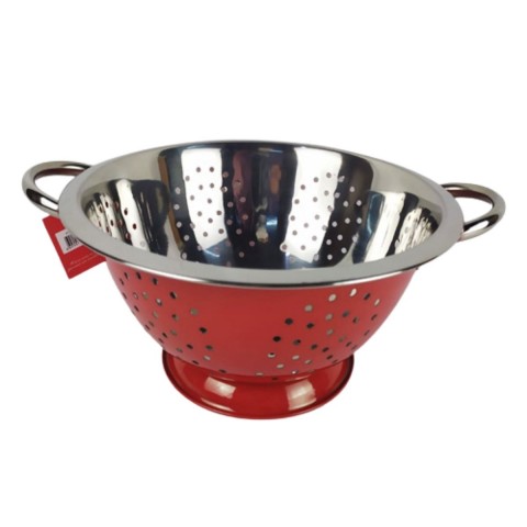 Makarna Süzgeci Kırmızı 26 cm