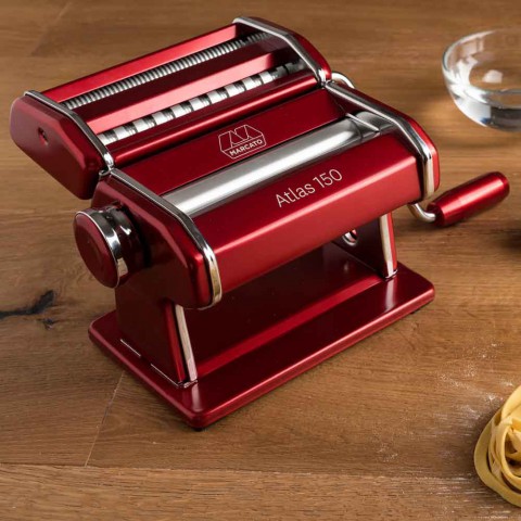 Marcato Atlas 150 Makarna ve Erişte Makinesi-Kırmızı Marcato Atlas 150 Makarna ve Erişte Makinesi-Kırmızı