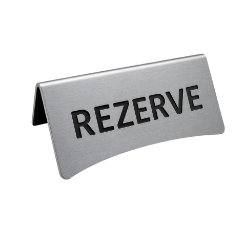 Masa Rezerve Yazısı Eskitme – Nikel