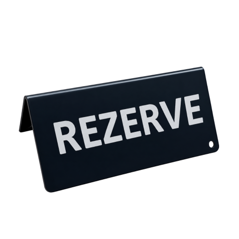 Masa Rezerve Yazısı – Siyah