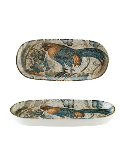 Mezopotamya Tavuk Hygge Oval Tabak Seti 3 Parça