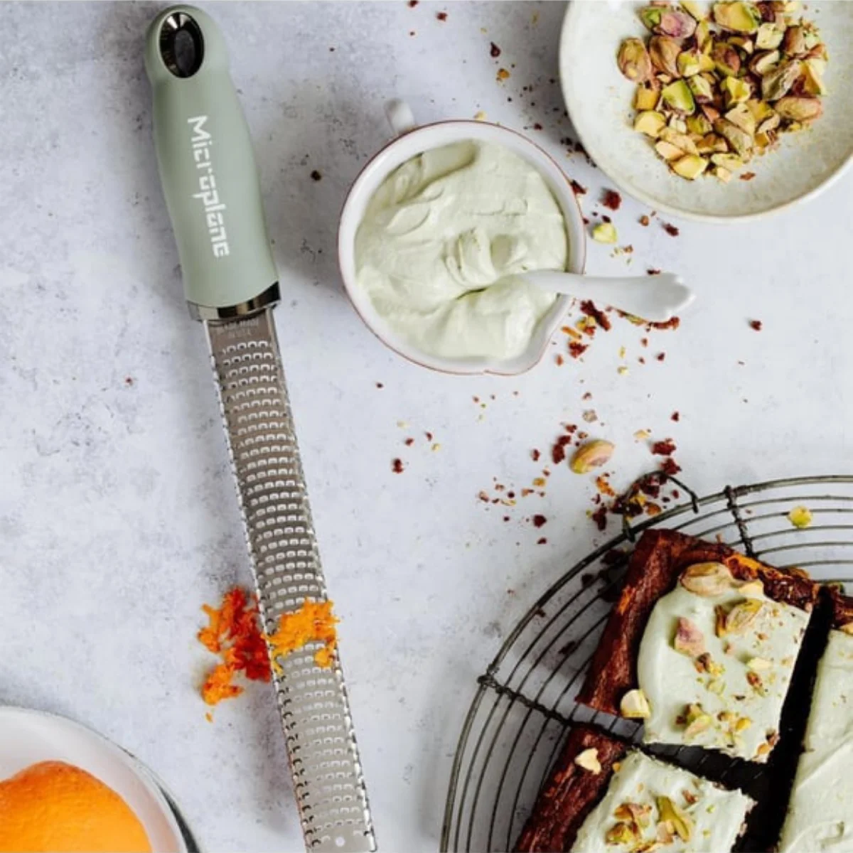 Microplane Zester Premium Rende - Adaçayı Yeşil Microplane Zester Premium Rende - Adaçayı Yeşil