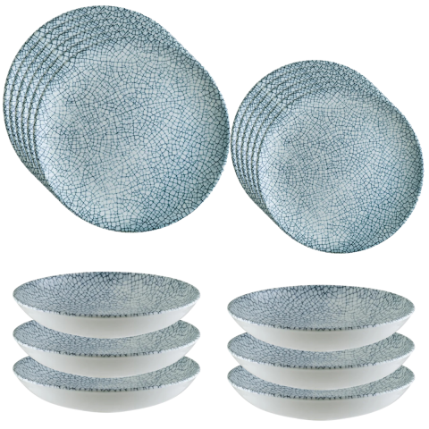 MitoDenim 18 Parça 6 Kişilik Yemek Seti