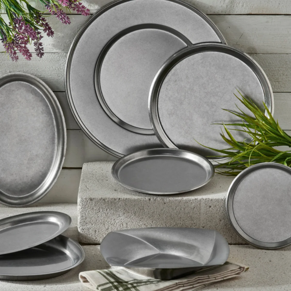 Narin A75353 Mini Yuvarlak Tepsi No:4 (Eskitme)