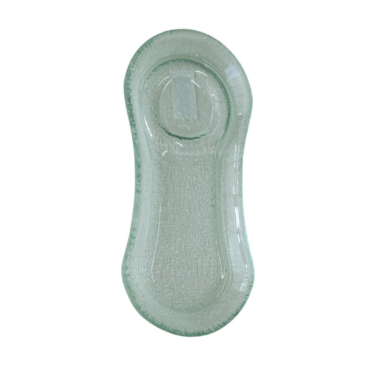 Naturel Line Desen Cam Sunum Tabağı 10,5 x 24 cm H: 2,5 cm