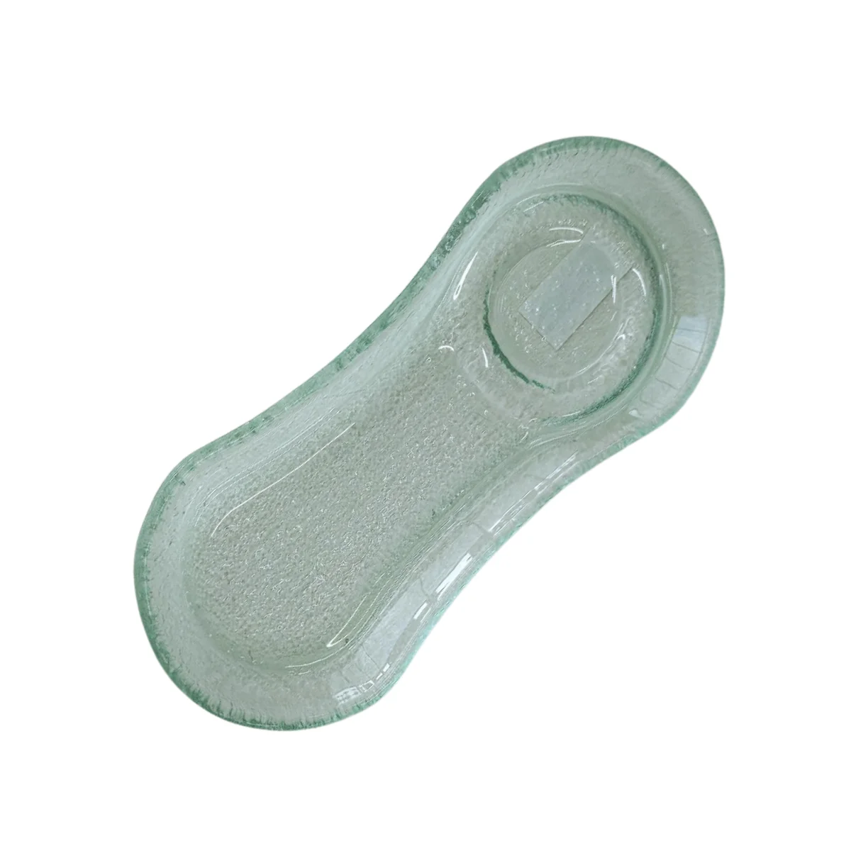 Naturel Line Desen Cam Sunum Tabağı 10,5 x 24 cm H: 2,5 cm