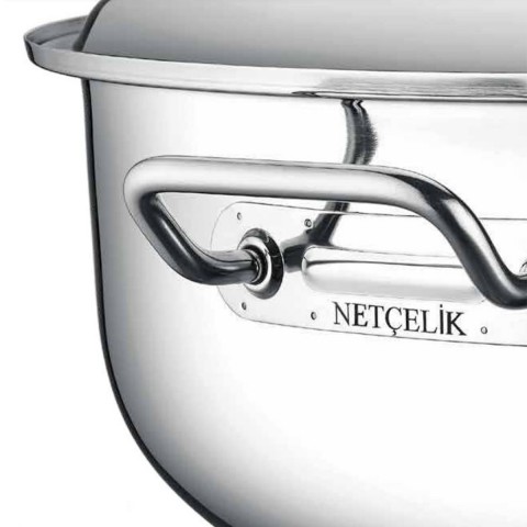 Net Çelik 30*12 Helvane Tencere 8,4 Lt.