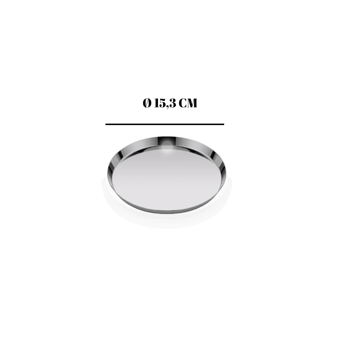 Nova İkramlık Çelik Tabak 15,3 cm No:3