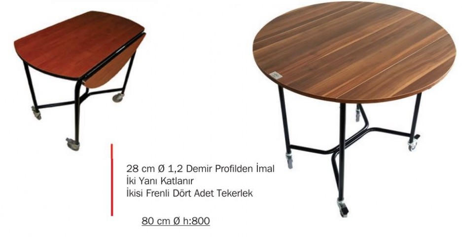 Oda Servis Arabası 80 cm H:80 cm