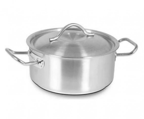 Özbir Kapaklı Çelik Silindirik Tencere 24*10