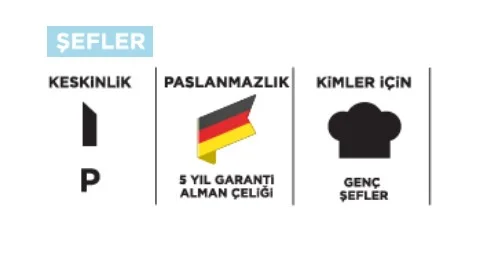 Pirge Ecco Şef Bıçak 21 cm  (38161)