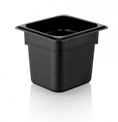 Plastport Kırılmaz Gastronom Küvet - Siyah Gn 1/6-150 mm ( 46116150 )