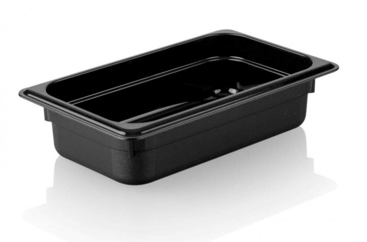 Plastport Kırılmaz Gastronorm Küvet - Siyah 1/4-65 mm ( 46114065 )
