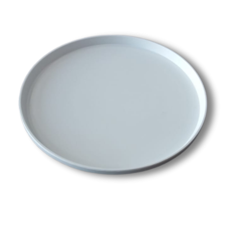 Porelin Gravity Serisi Yuvarlak Servis Tabağı 19 cm Beyaz