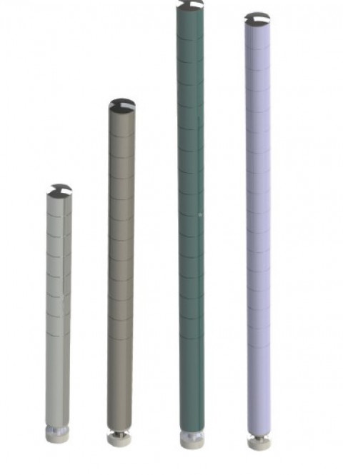 Portashelf Raf Ayağı 160 cm , Paslanmaz Standart ( 201 )