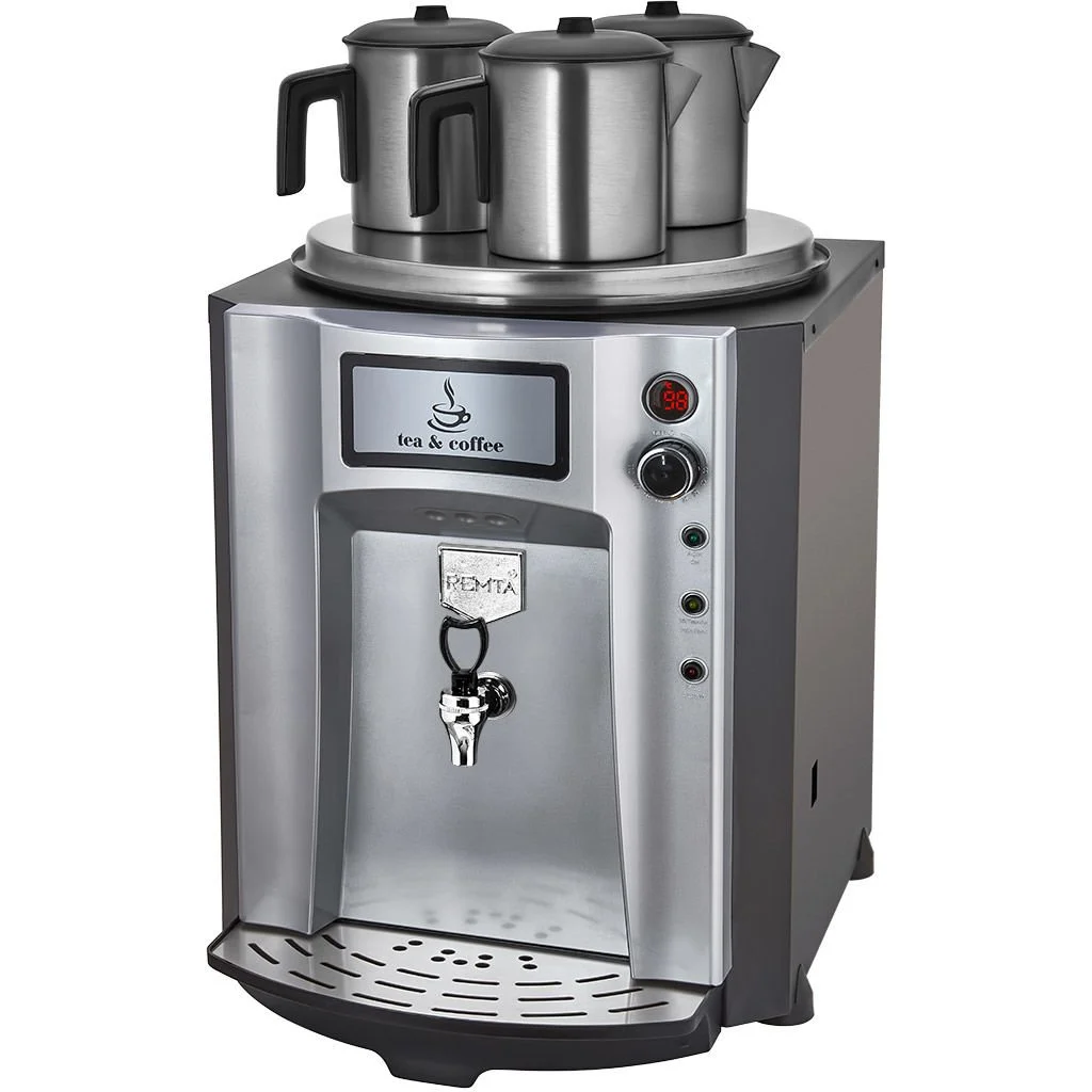 Remta 3 Demlikli Premium Jumbo Çay Makinesi 40 lt Şamandıralı (Şebekeden Su Alma) Kırmızı
