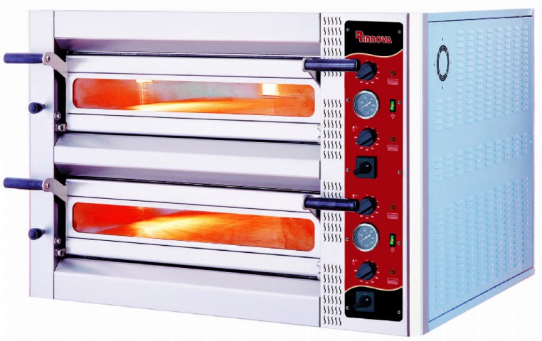 Rinnova Pizza Fırını Elektrikli 62x62 Cm Çift Katlı (E4302A)