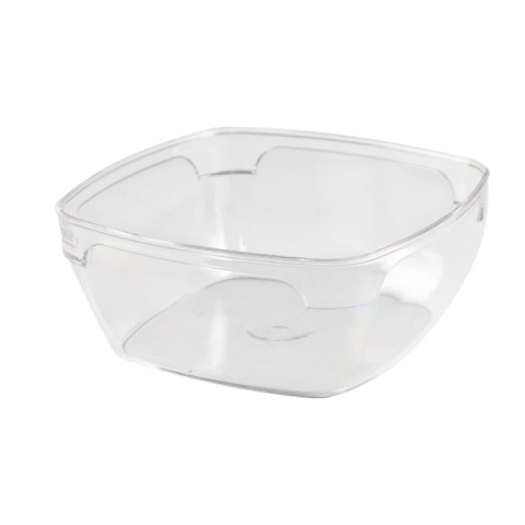 Rubikap Polistiren Kristal Kare Kase 300 ml Kalın (Tek kullanımlık)